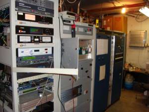 Equipment at WREK's transmitter shack